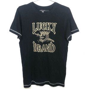 Lucky Brand Sleepwear Black King Sword Shirt
